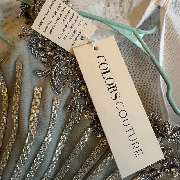 Silver Gown from the Colors Dress Collection at Seng Couture - Picture 16 of 16